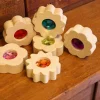 Papoose Toys Gem Counting Flowers, 6 Stuks