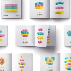 Pixio Magnetische Blokjes 60 Stuks Aanvullende Kleuren Sweet