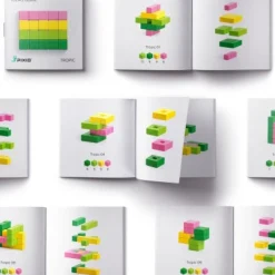 Pixio Magnetische Blokjes 60 Stuks Aanvullende Kleuren Tropic