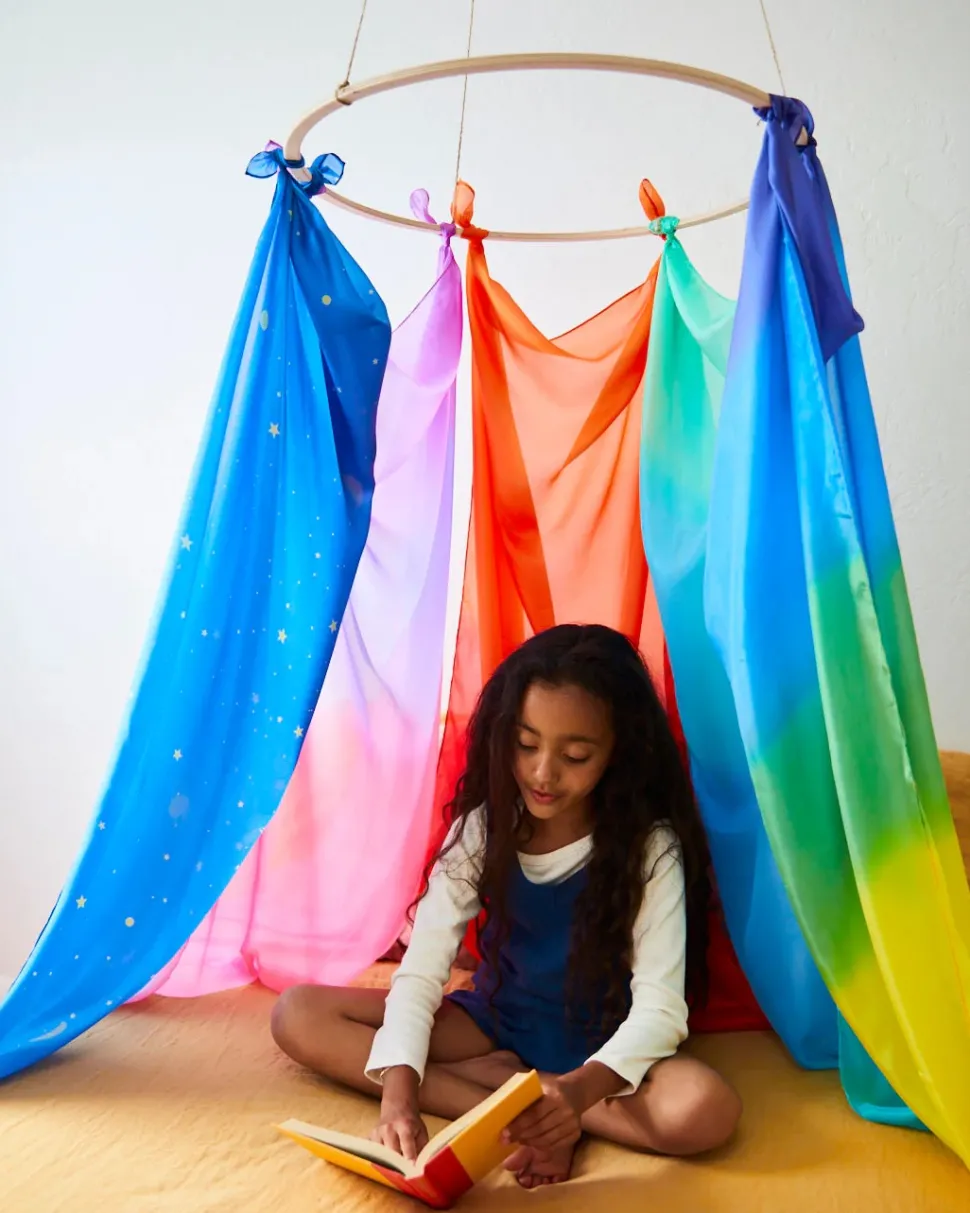 Sarah's Silks Speelzijde Giant, Regenboog