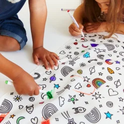 Sarah's Silks, Stiften Voor Op Speelzijde + Speelzijde Doek Om In Te Kleuren