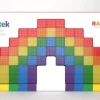 Smartek Magnetische Bouwblokken, 78 Stuks Regenboogkleuren