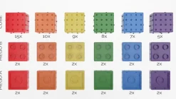 Smartek Magnetische Bouwblokken, 78 Stuks Regenboogkleuren