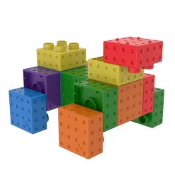 Smartek Magnetische Bouwblokken, 24 Stuks Regenboogkleuren