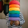 Stapelstein Mini, Regenboogset 6 Stuks