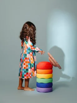 Stapelstein Rainbow Set Classic, 6 Stuks + Balans Bord Super Confetti