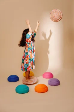 Stapelstein Rainbow Set Classic, 6 Stuks + Balans Bord Super Confetti