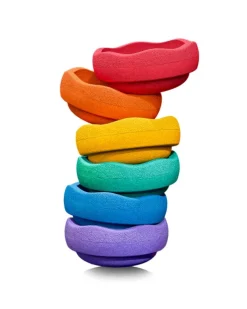 Stapelstein Regenboog Set, 6 Stuks