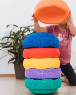Stapelstein Regenboog Set, 6 Stuks