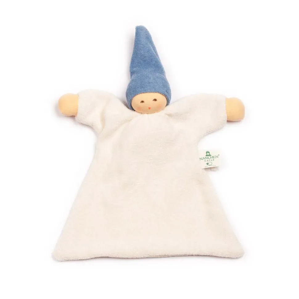 Zonnekindpop | Badstof Geboorteknuffel Blauw